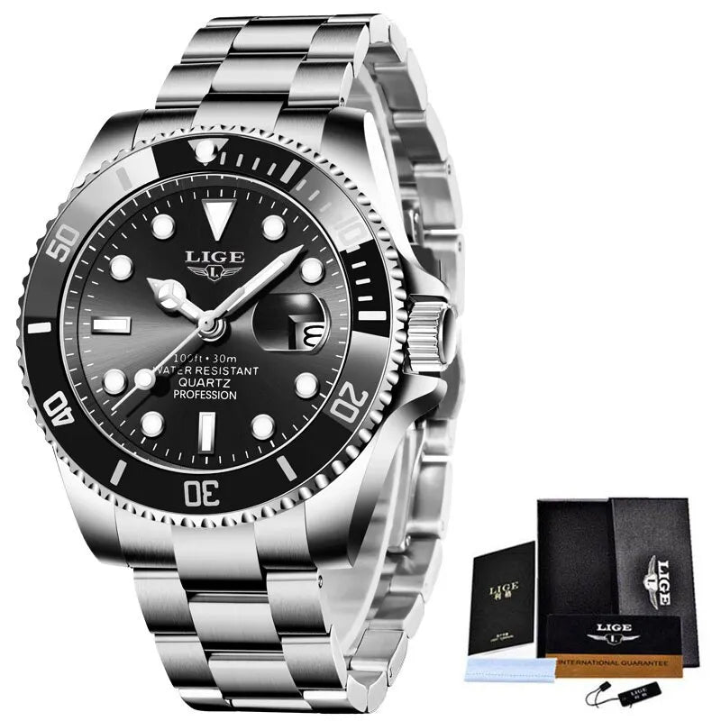 Top Brand Luxury Fashion Diver Watch Men 30ATM Waterproof Date Clock Sport Watches Mens Quartz Wristwatch Relogio Masculino