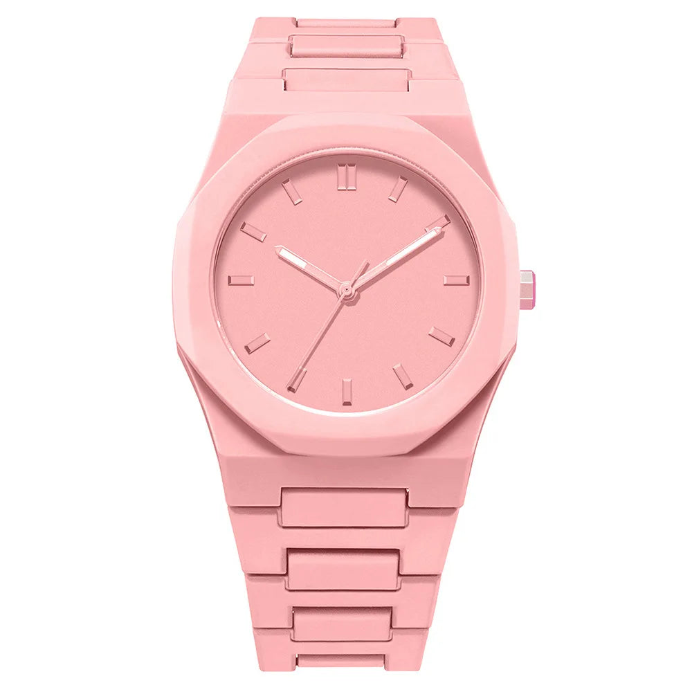 Minimalist Design Quartz Watch for Men Casual Lightweight Plastic Strap Waterproof Sports Business Watches Man Creative Clock