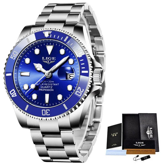 Top Brand Luxury Fashion Diver Watch Men 30ATM Waterproof Date Clock Sport Watches Mens Quartz Wristwatch Relogio Masculino