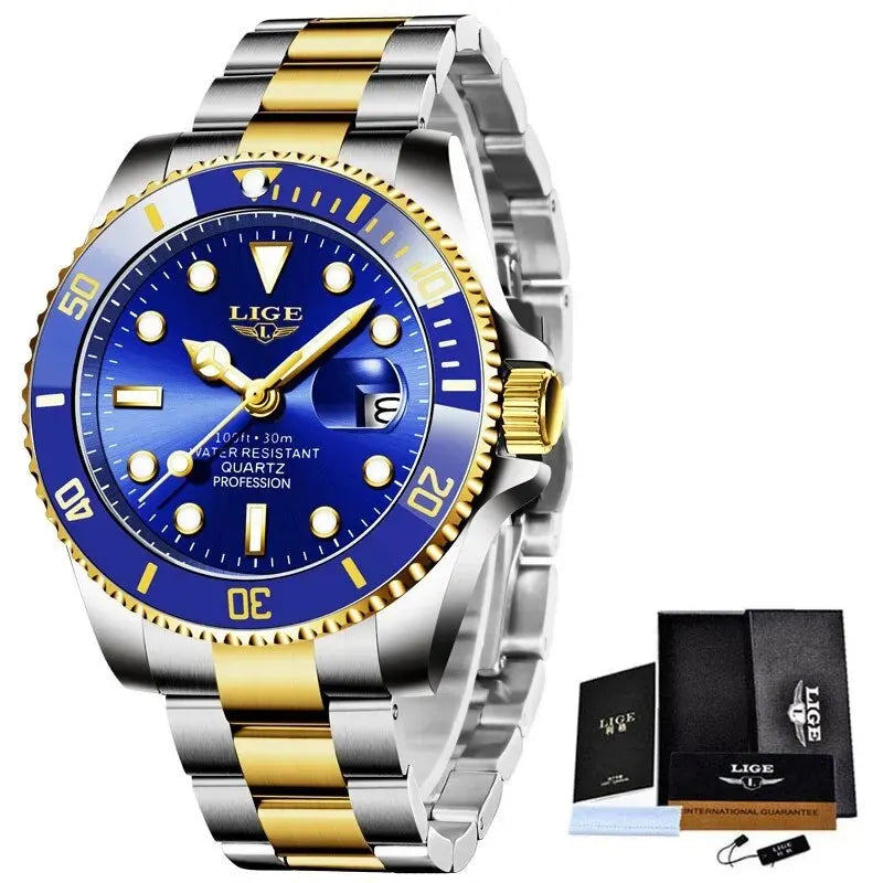 Top Brand Luxury Fashion Diver Watch Men 30ATM Waterproof Date Clock Sport Watches Mens Quartz Wristwatch Relogio Masculino