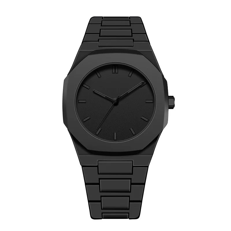 Minimalist Design Quartz Watch for Men Casual Lightweight Plastic Strap Waterproof Sports Business Watches Man Creative Clock