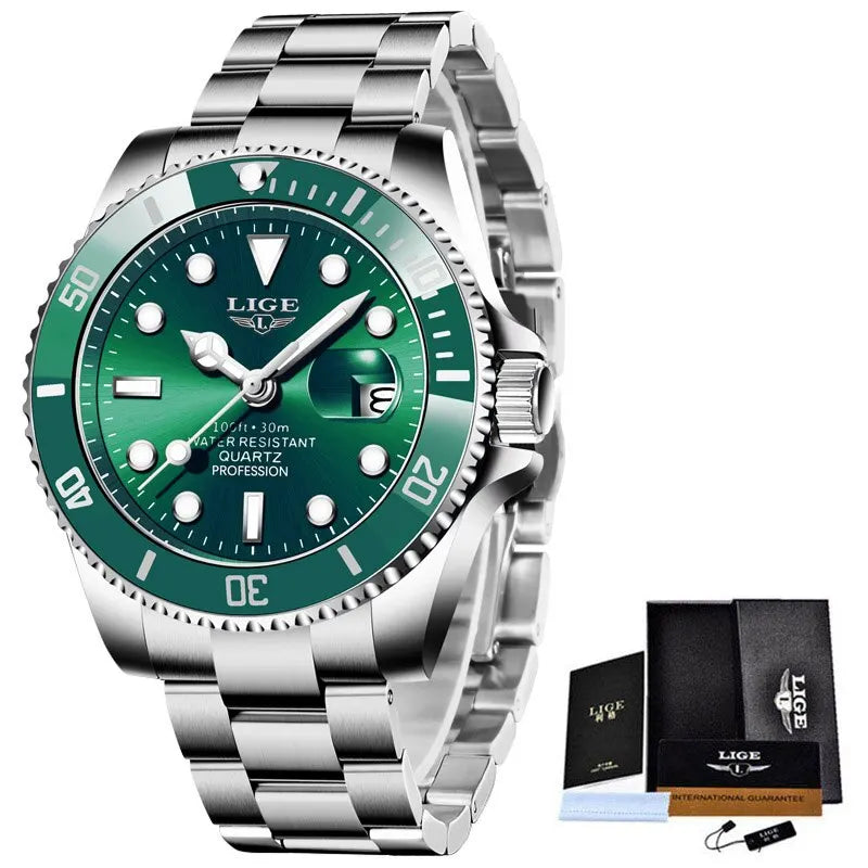 Top Brand Luxury Fashion Diver Watch Men 30ATM Waterproof Date Clock Sport Watches Mens Quartz Wristwatch Relogio Masculino