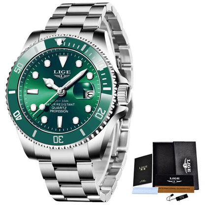 Top Brand Luxury Fashion Diver Watch Men 30ATM Waterproof Date Clock Sport Watches Mens Quartz Wristwatch Relogio Masculino
