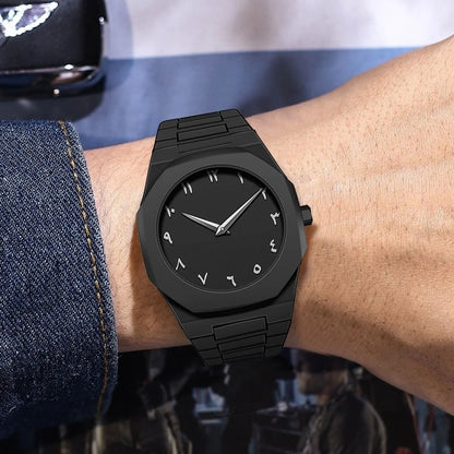 Minimalist Design Quartz Watch for Men Casual Lightweight Plastic Strap Waterproof Sports Business Watches Man Creative Clock